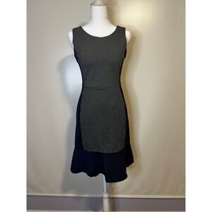 J. Crew Knit Sleeveless Dress Navy Gray‎
